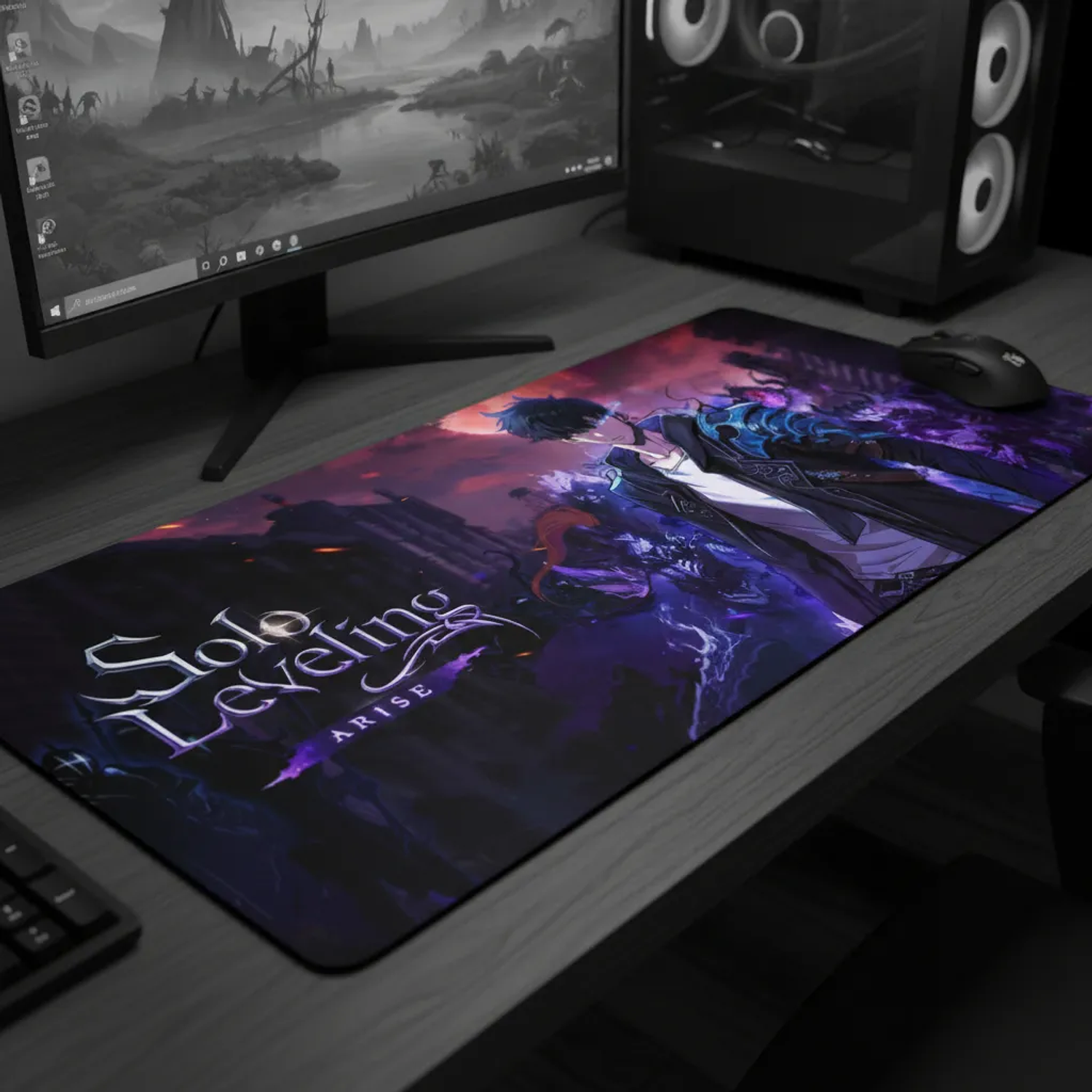 Mousepad Panther XL 90x40cm Solo Leveling Cazador Sung 4