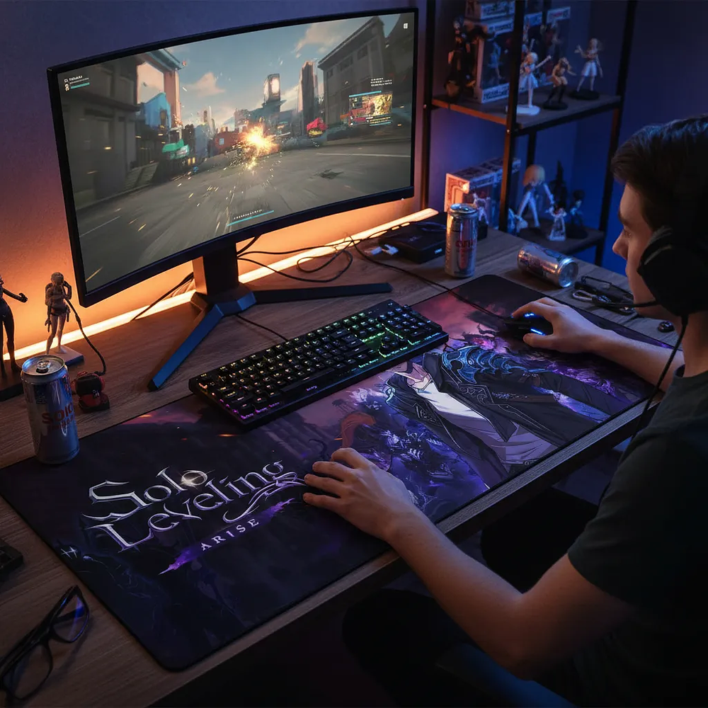 Mousepad Panther XL 90x40cm Solo Leveling Cazador Sung 2