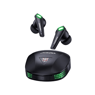 Auriculares Gamer Onikuma T308 Tws, Bluetooth, Color Negro