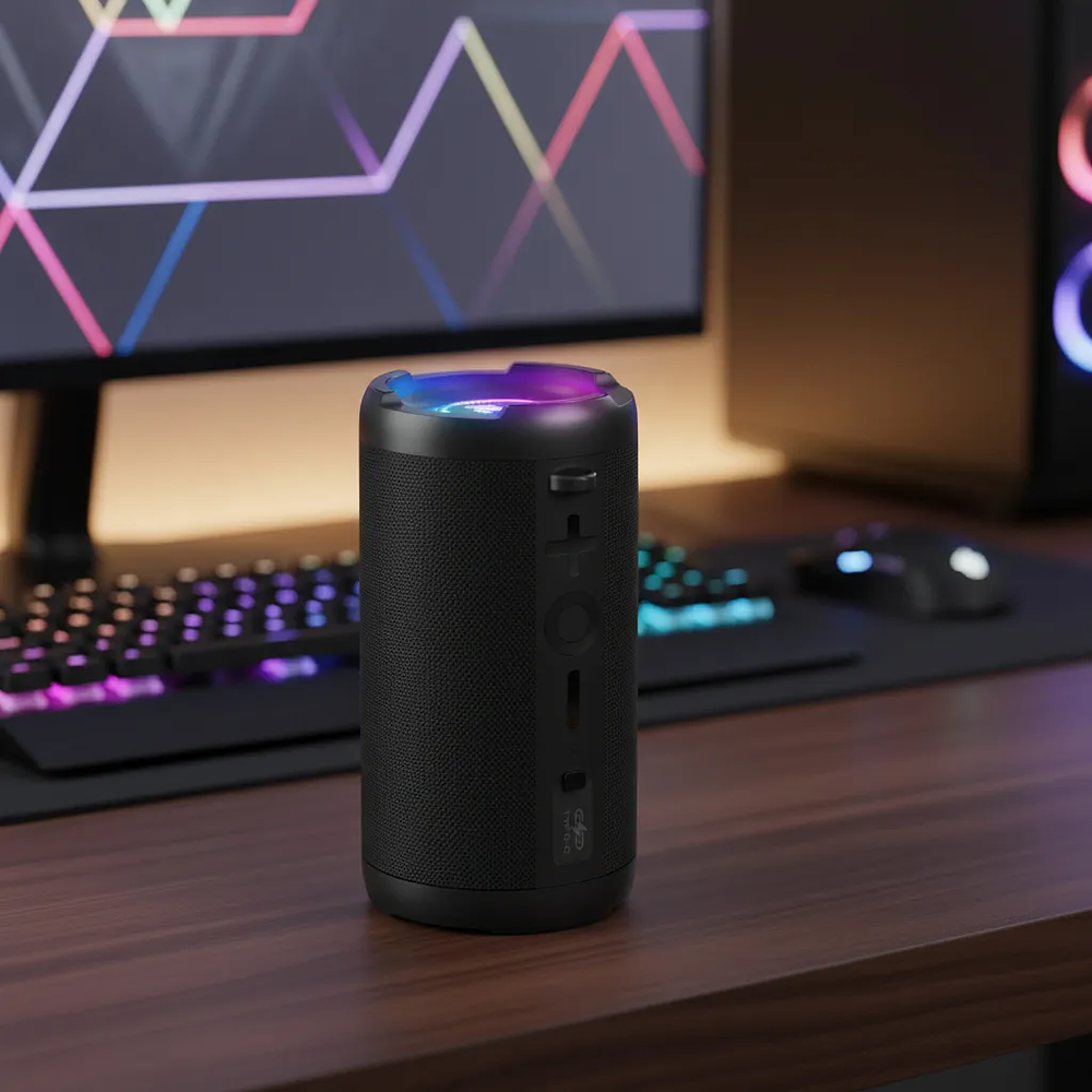 Parlante Gamer Onikuma L20 Bluetooth Rbg, Color Negro 3