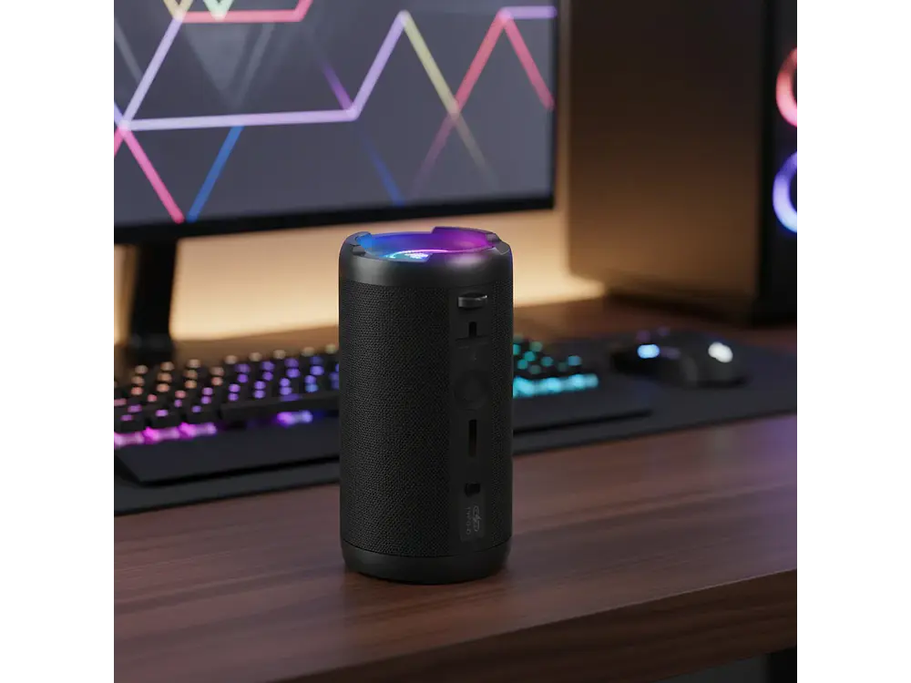 Parlante Gamer Onikuma L20 Bluetooth Rbg, Color Negro 3