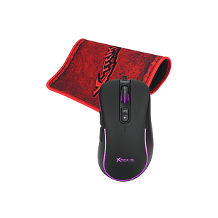 Pack Gamer Xtrike Me GMP-290 Mouse + Mousepad, 3600 DPI