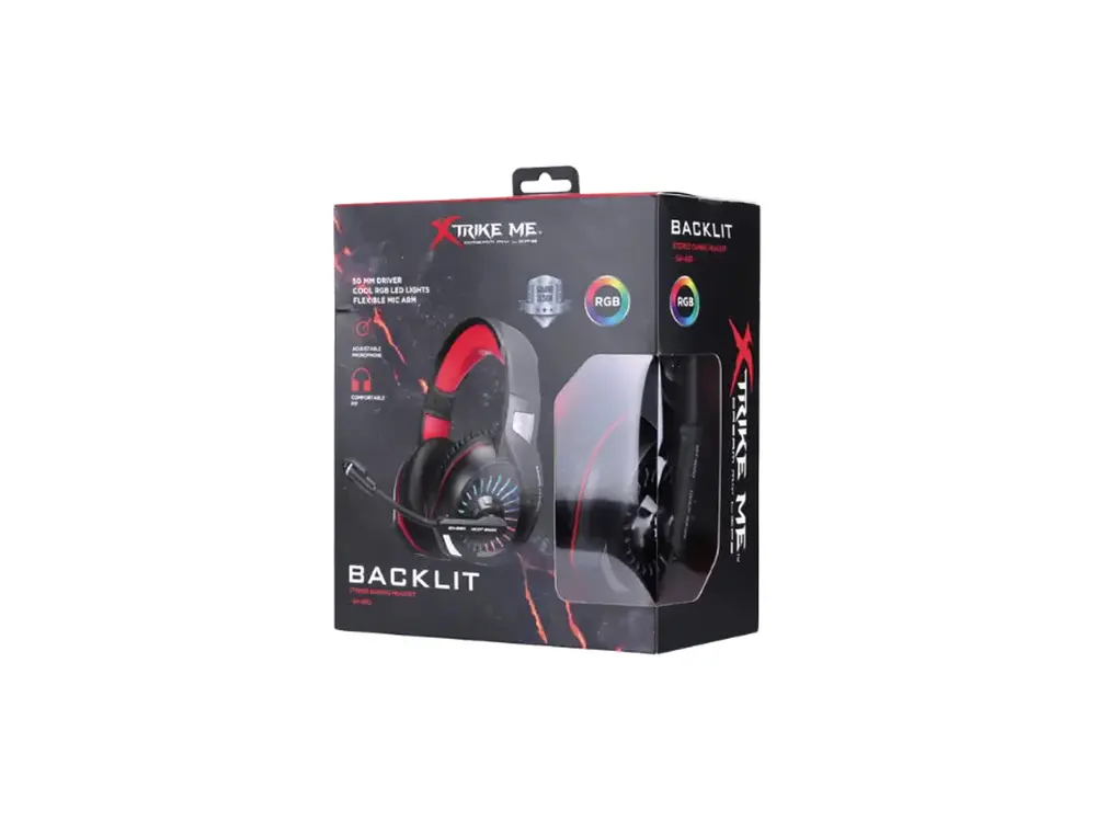 Audifono Gamer Xtrike Me GH-890, RGB, Color Negro 2