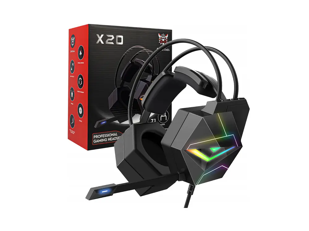 Audifono Gamer Onikuma X20 RGB, Color Negro 3
