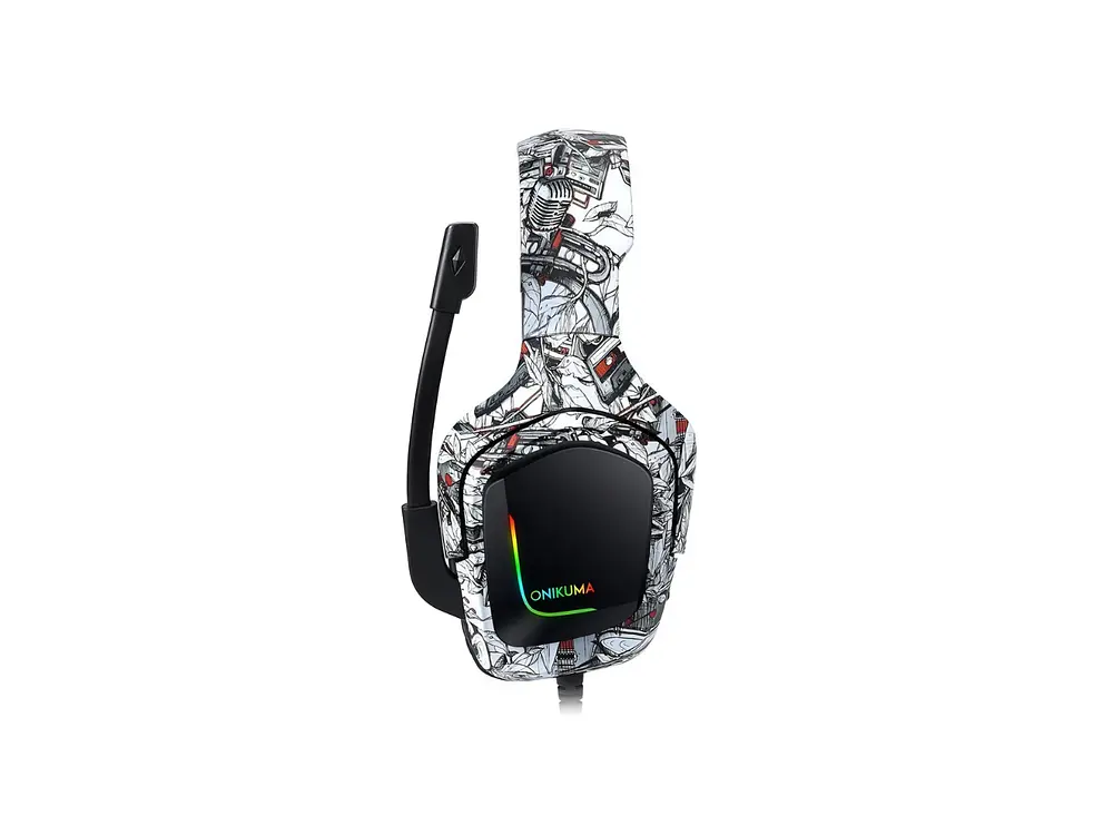 Audifono Gamer Onikuma K20, Color Blanco, RGB 2