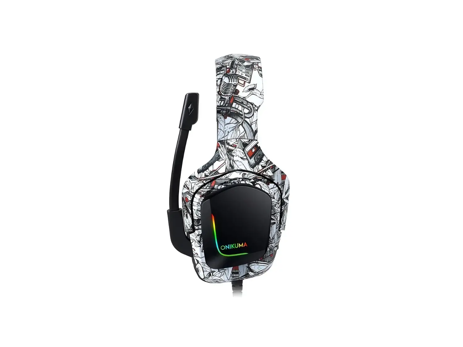 Audifono Gamer Onikuma K20, Color Blanco, RGB 2