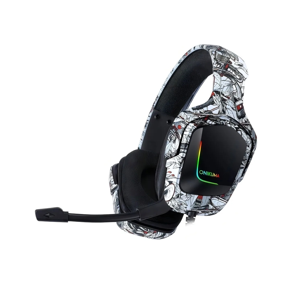 Audifono Gamer Onikuma K20, Color Blanco, RGB 4