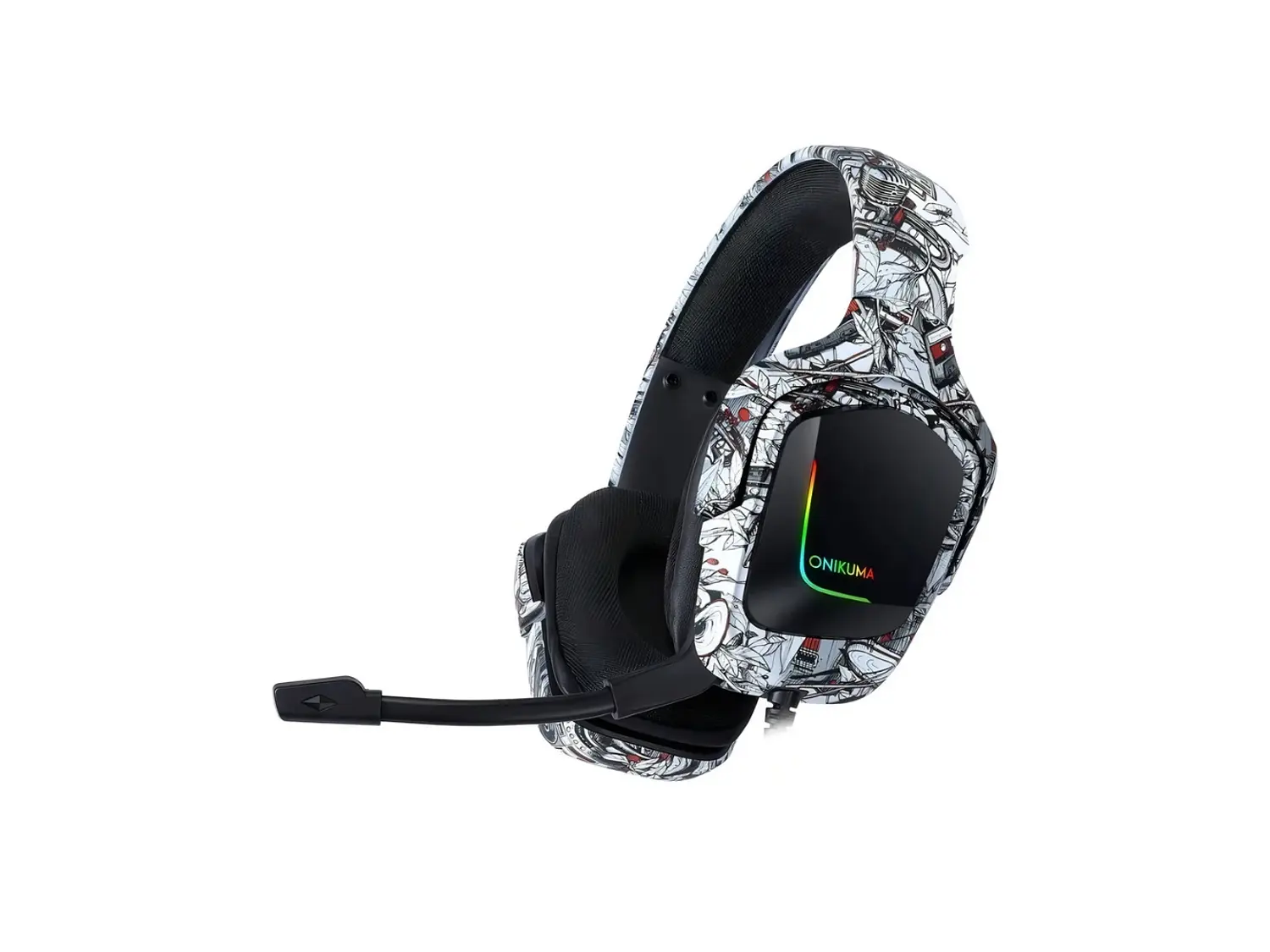 Audifono Gamer Onikuma K20, Color Blanco, RGB 4