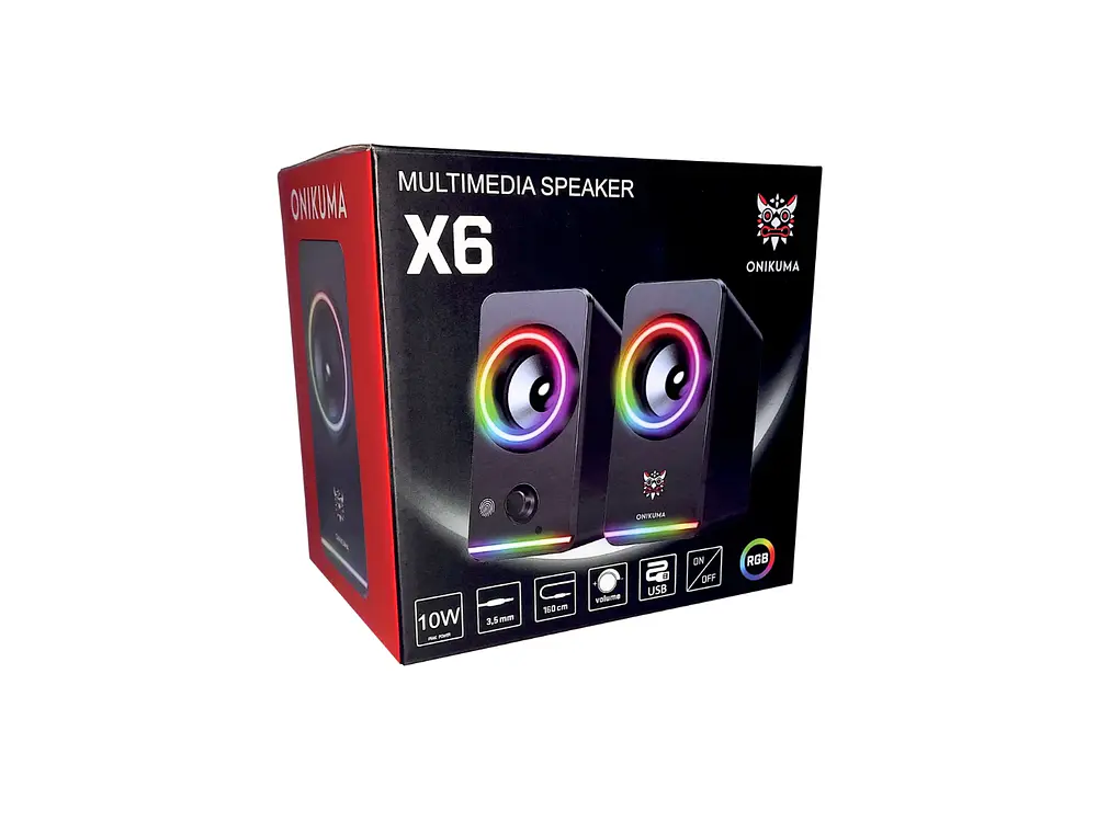 Parlantes Gamer Onikuma RGB 10W 3