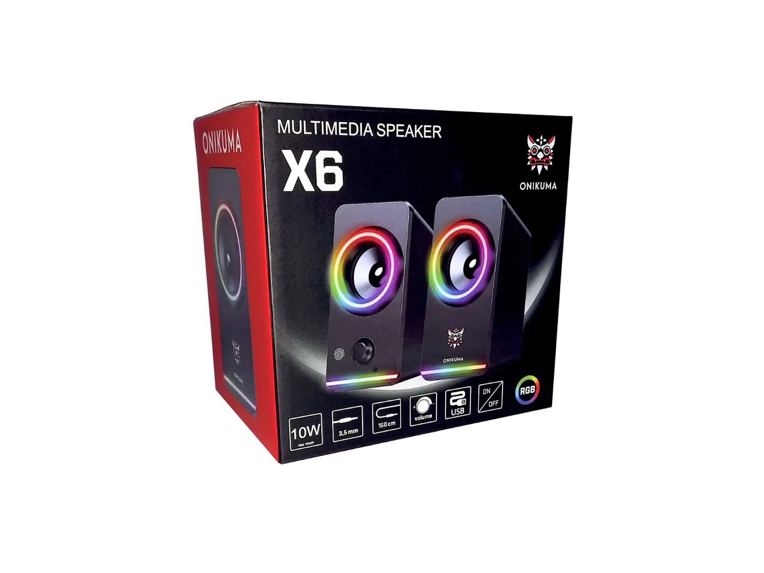 Parlantes Gamer Onikuma RGB 10W 3