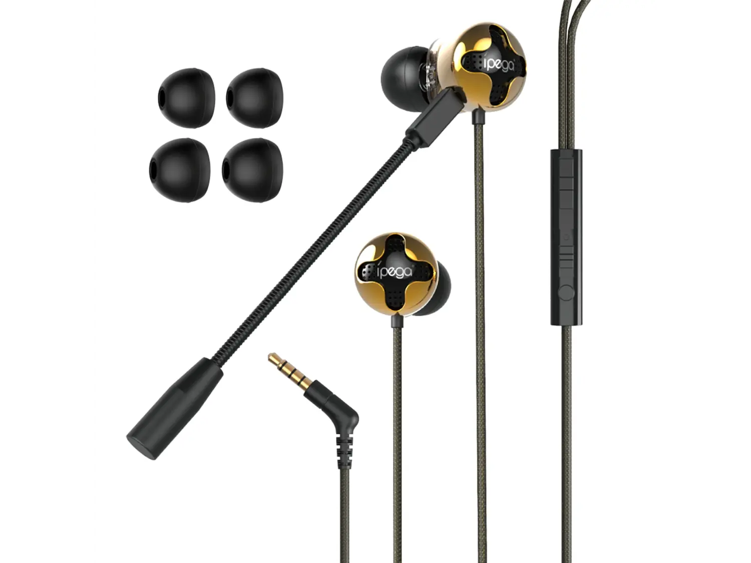 Audifonos Gamer Ipega In Ear PG-R012, Con Microfono Extraible 3