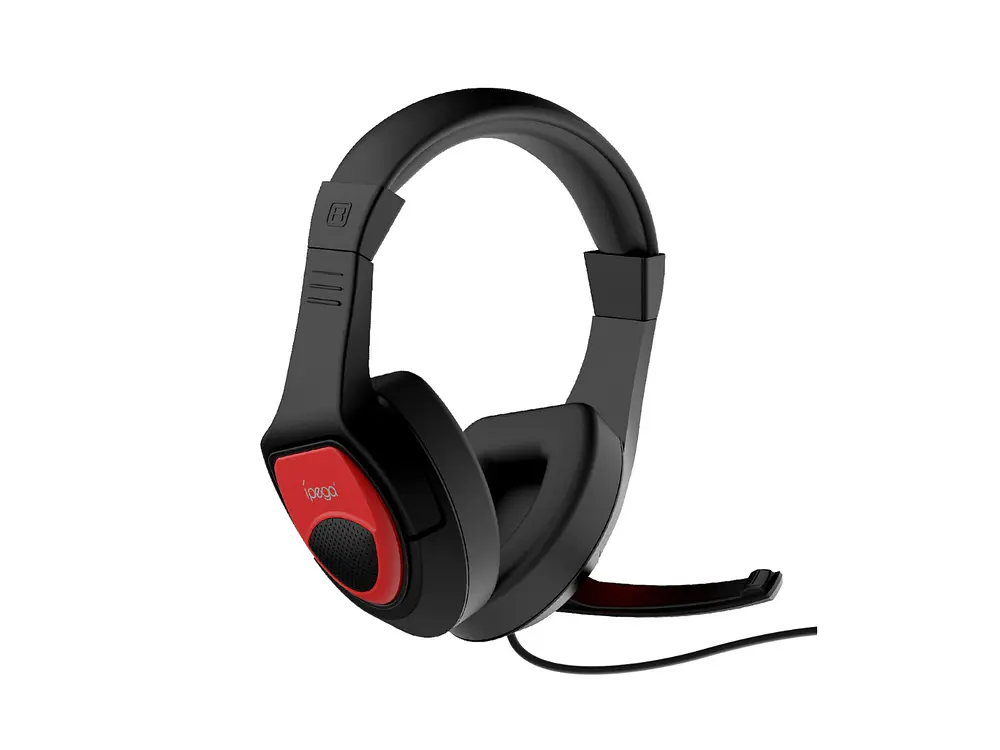 Audifono Gamer Ipega PG-R001, Color Negro y Rojo 1
