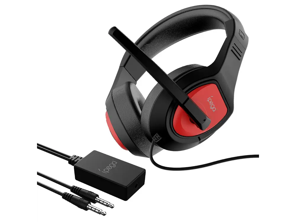 Audifono Gamer Ipega PG-R001, Color Negro y Rojo 2