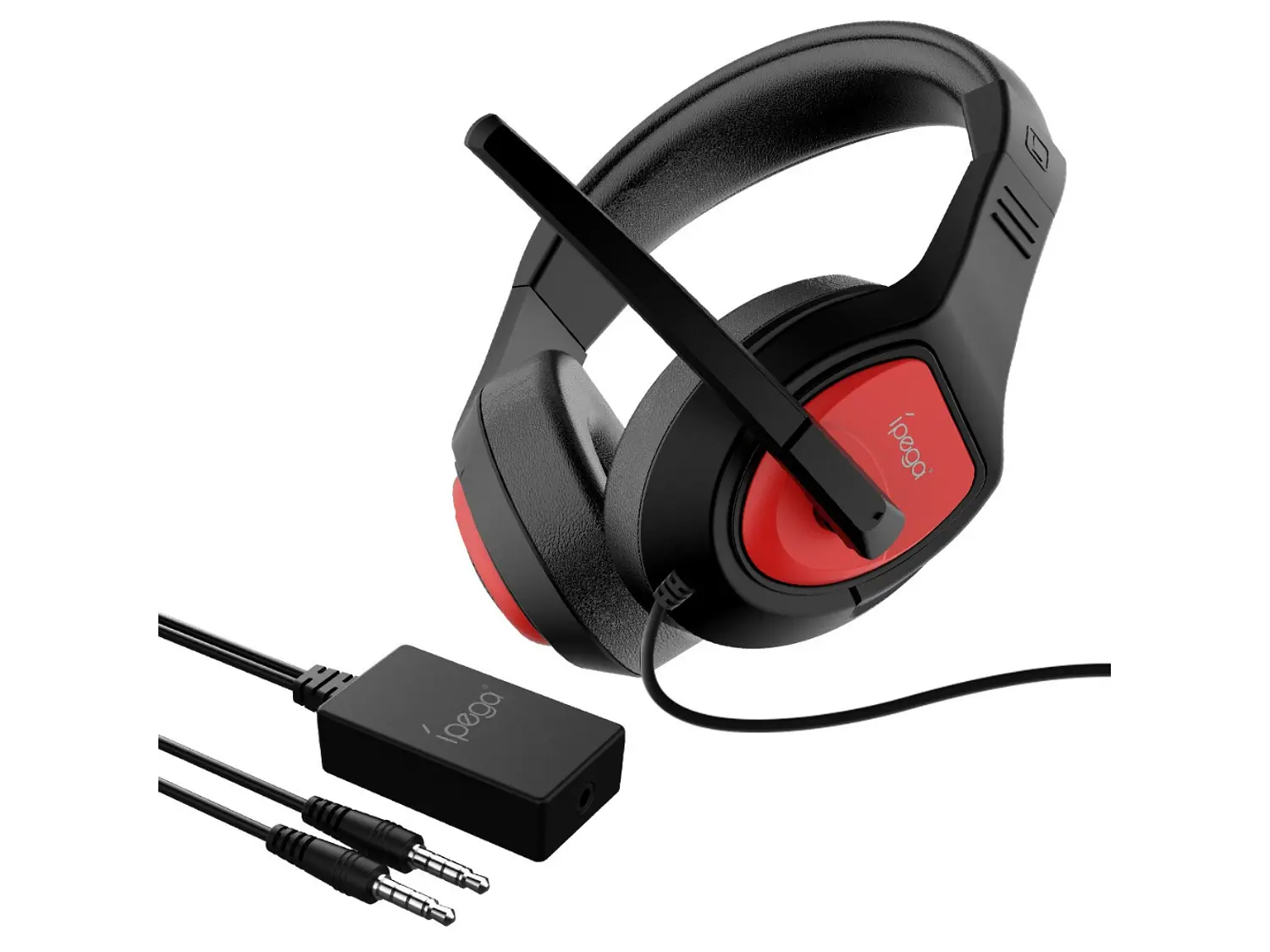 Audifono Gamer Ipega PG-R001, Color Negro y Rojo 2