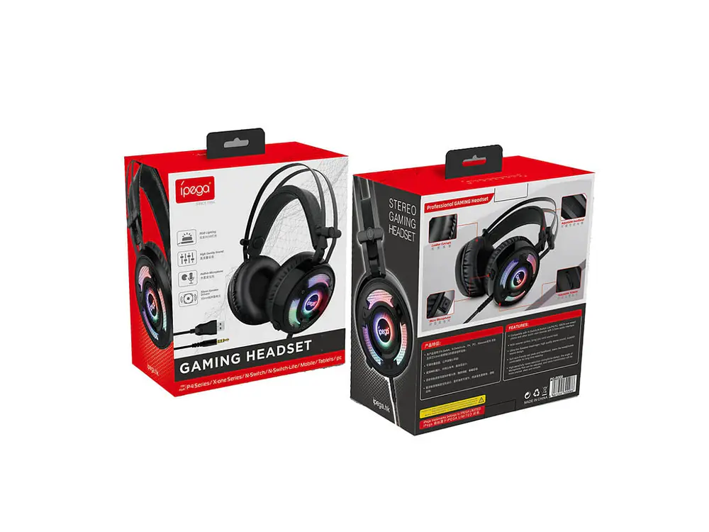 Audifono Gamer Ipega PG-R008, Color Negro 2