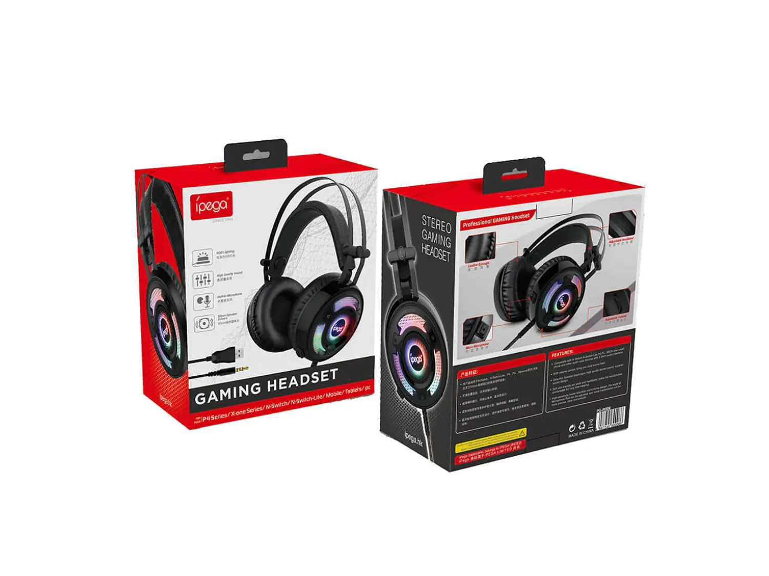 Audifono Gamer Ipega PG-R008, Color Negro 2