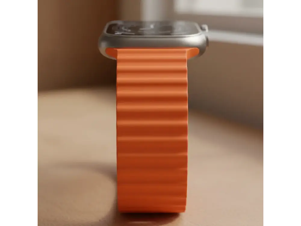 Smart Watch BD3 Ultra Borofone Sport Dorado, Correa Color Naranja 4