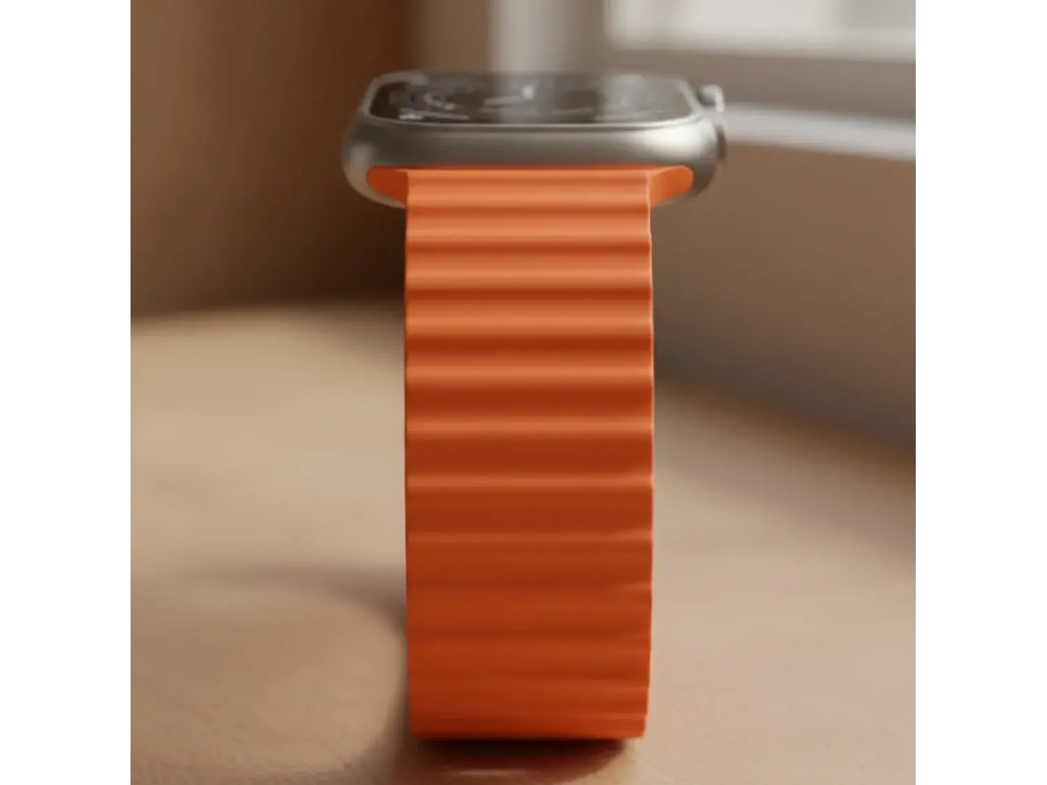 Smart Watch BD3 Ultra Borofone Sport Dorado, Correa Color Naranja 4