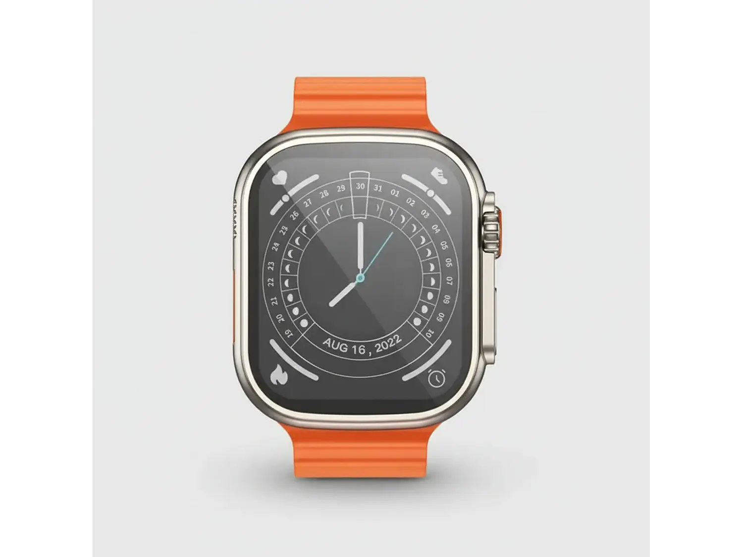 Smart Watch BD3 Ultra Borofone Sport Dorado, Correa Color Naranja 3