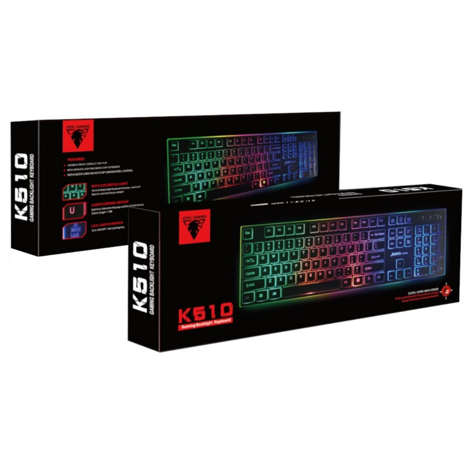 Teclado Gamer Jedel K510 RGB 1