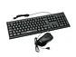 Pack Teclado  y Mouse Jedel G17, Color Negro - Miniatura 1