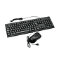 Pack Teclado  y Mouse Jedel G17, Color Negro - Miniatura 1