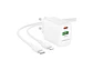 Cargador Borofone BN29 SEC GaN 30W, Doble Puerto + Cable Lightning - Miniatura 5