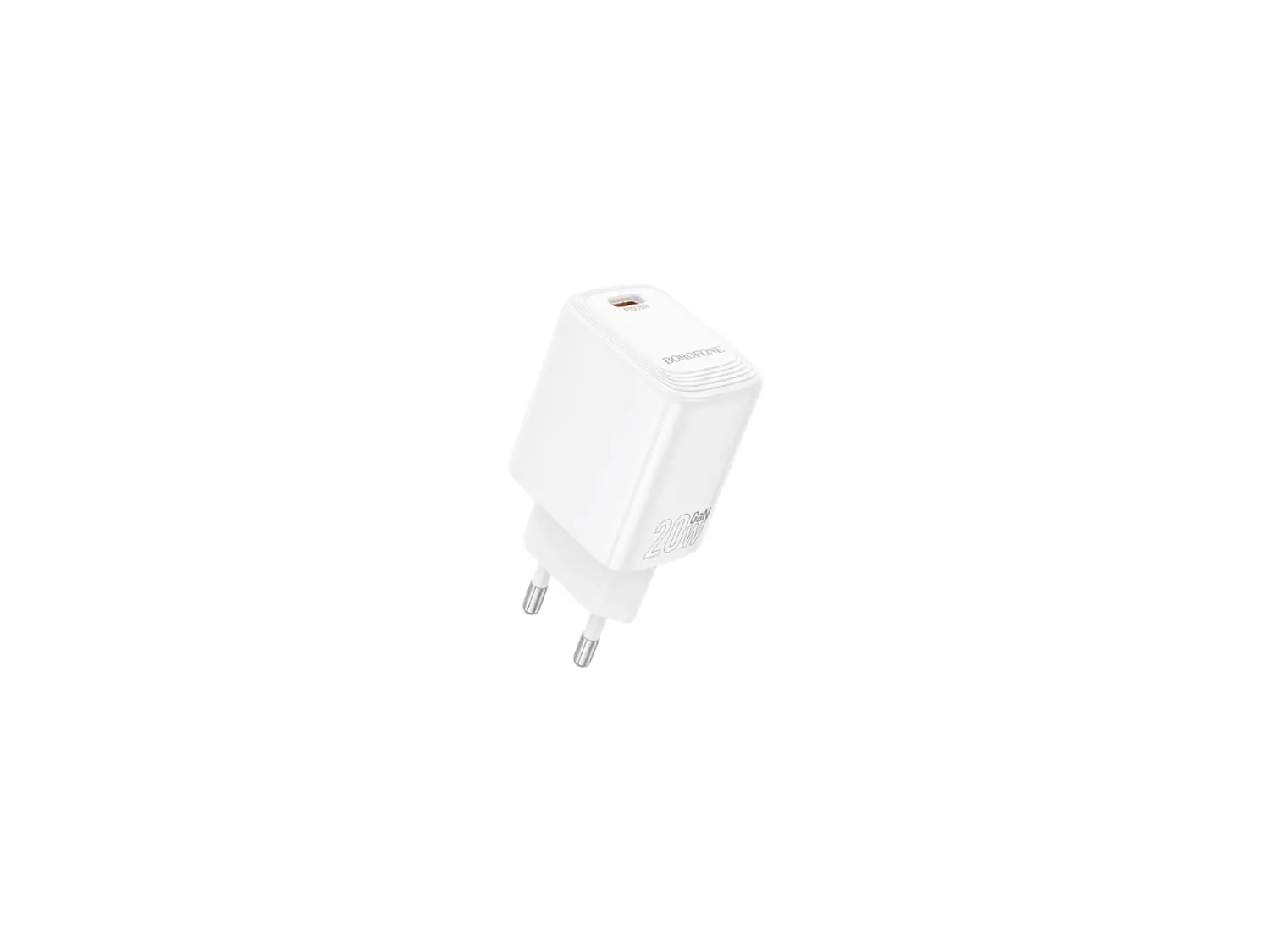 Cargador Borofone BN26 SEC GaN 20W, Puerto USB C 2