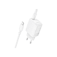 Cargador Borofone BN26 SEC GaN 20W, Puerto USB C + Cable Lightning - Miniatura 2