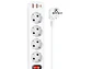 Alargador Inteligente Hoco NS1, 4000w, Color Blanco - Miniatura 1