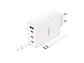 Turbo Cargador Hoco N31 100W,  1 USB A + 3 USB-C, Color Blanco - Miniatura 2