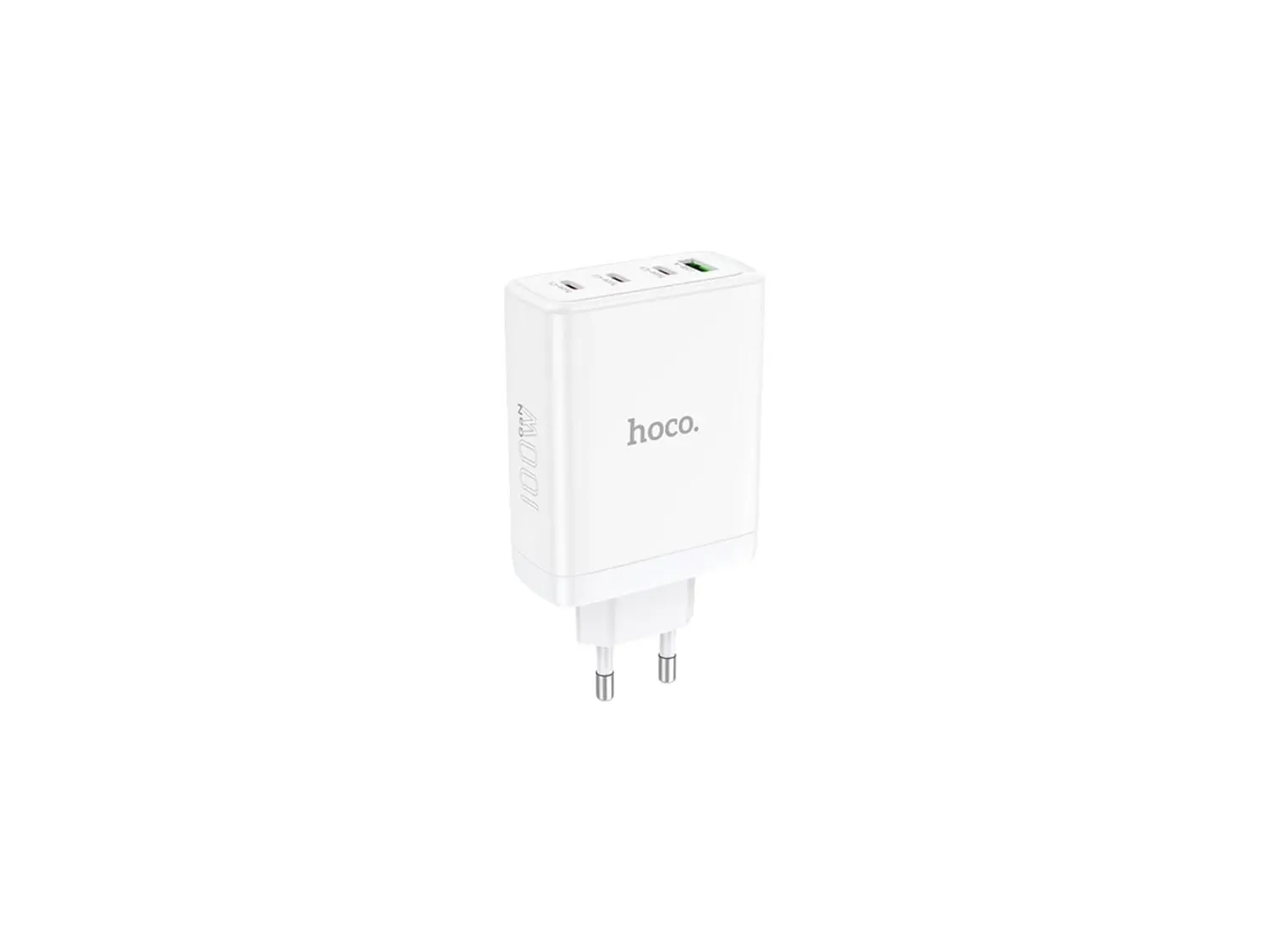 Turbo Cargador Hoco N31 100W,  1 USB A + 3 USB-C, Color Blanco 3
