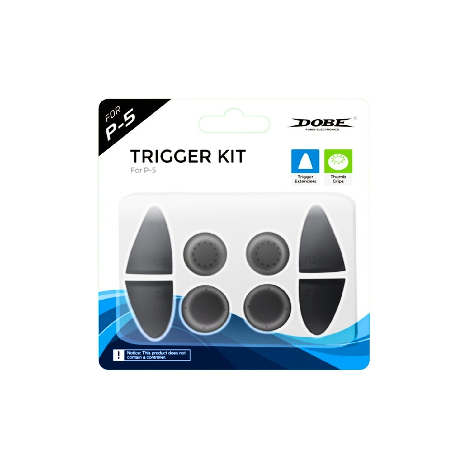 Kit Trigger Dobe TP5-0513 Para Ps5, Color Negro 1