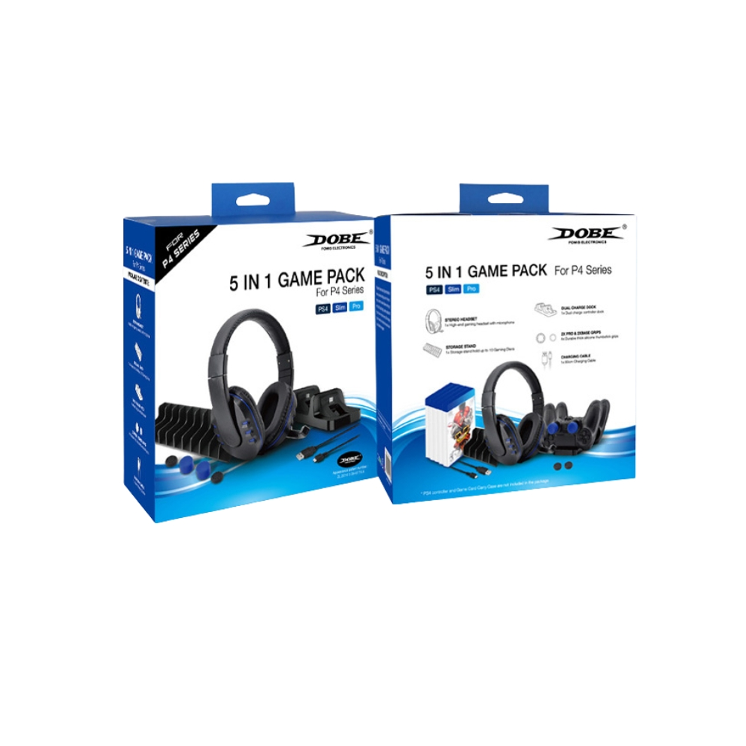 Pack Gamer Dobe TP4-18101, 5 en 1 para PS4 5