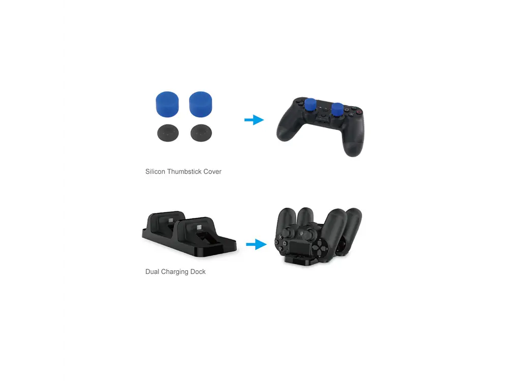 Pack Gamer Dobe TP4-18101, 5 en 1 para PS4 2