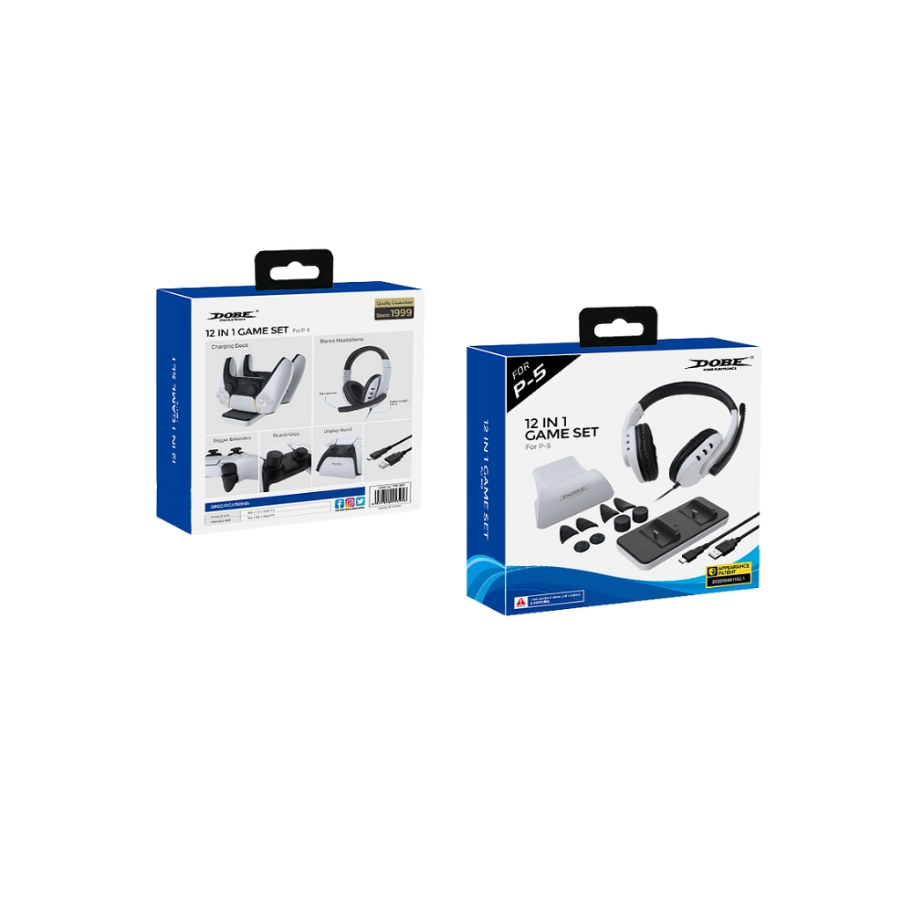 Pack Gamer Dobe TP5-0578, 12 en 1 para PS5 1