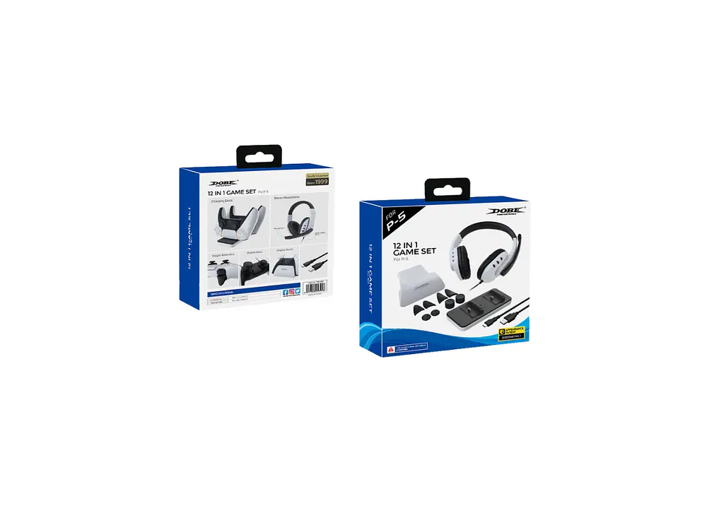 Pack Gamer Dobe TP5-0578, 12 en 1 para PS5 1