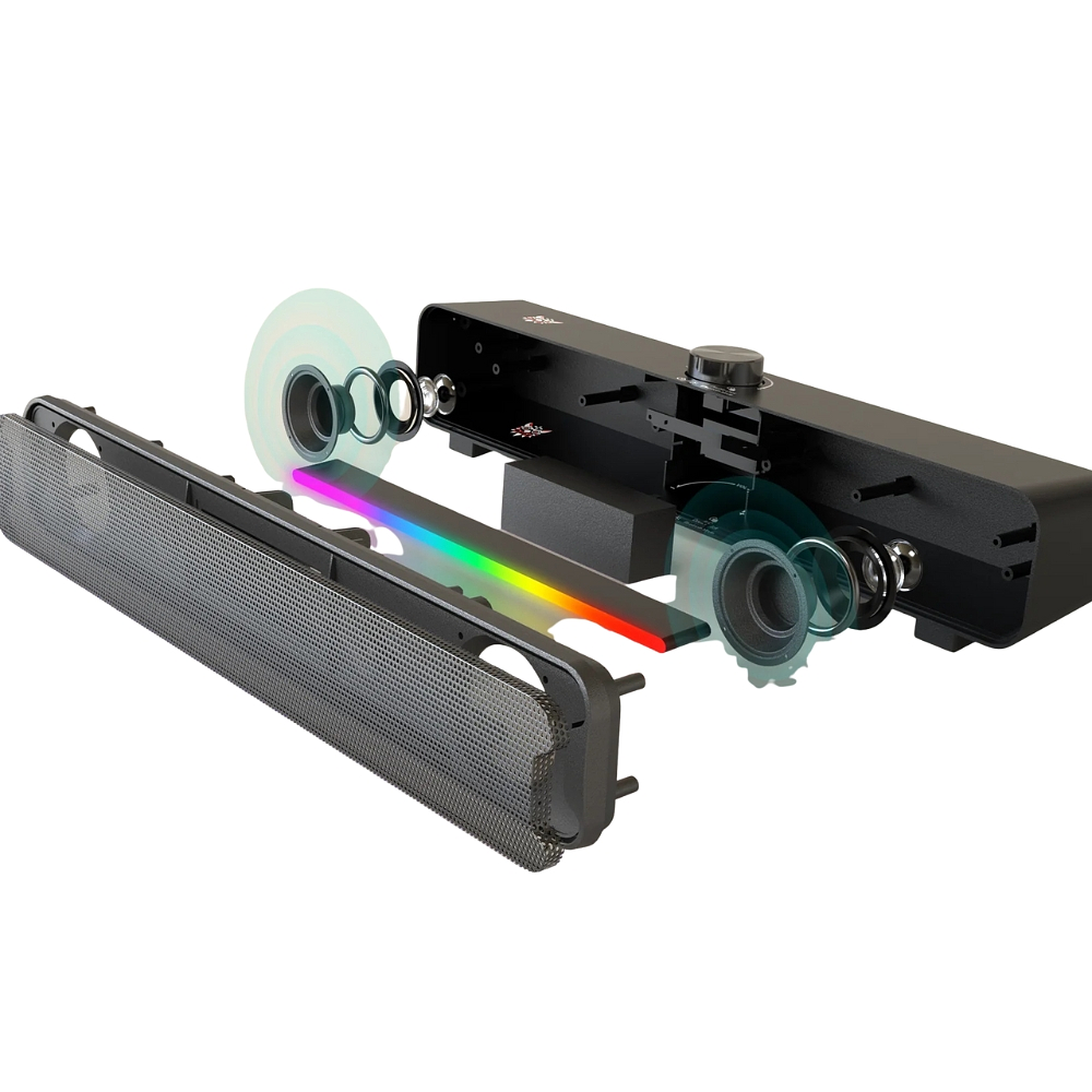 Barra de Sonido Onikuma L16, RGB, Bluetooth, USB 3