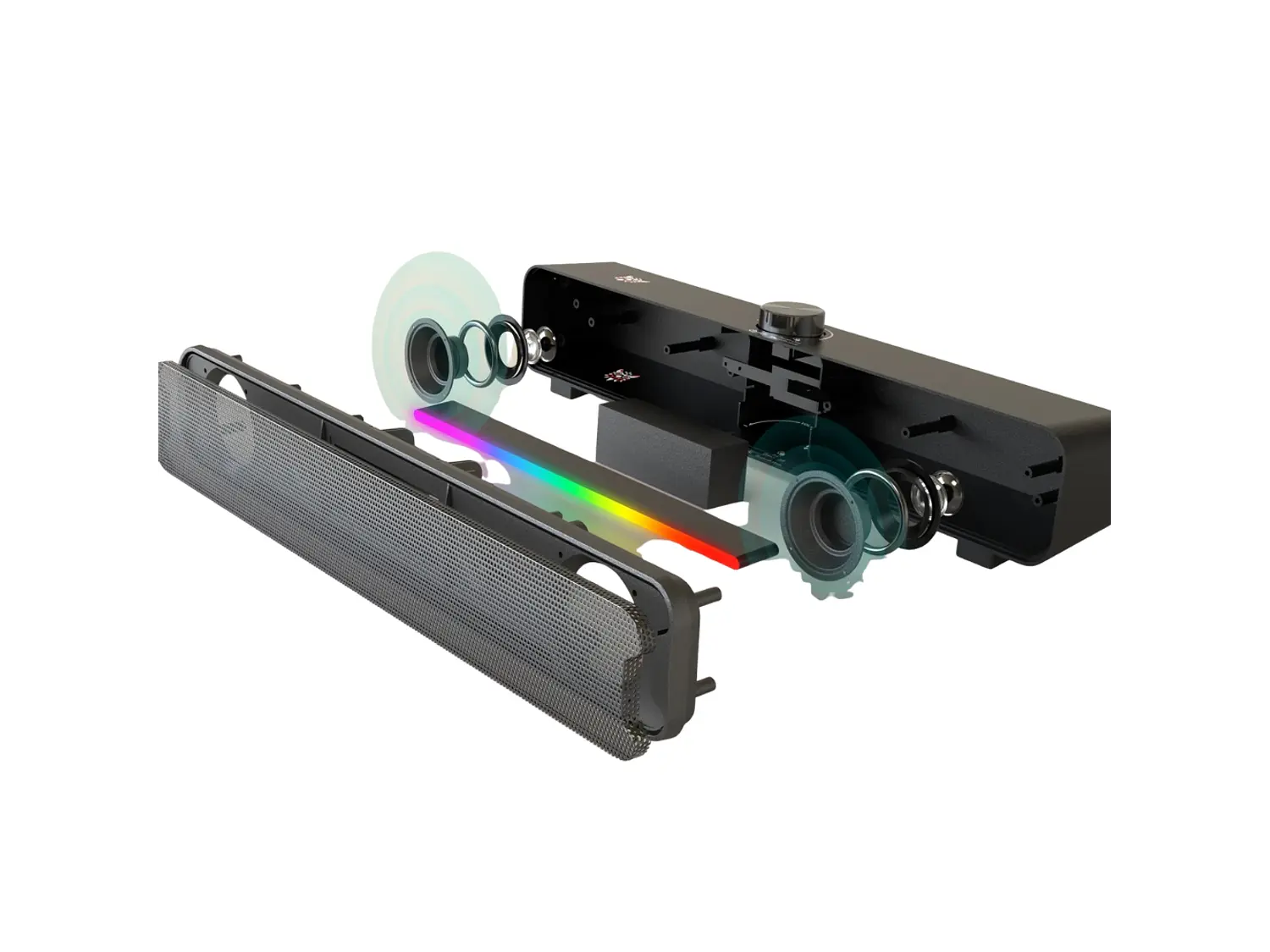 Barra de Sonido Onikuma L16, RGB, Bluetooth, USB 3