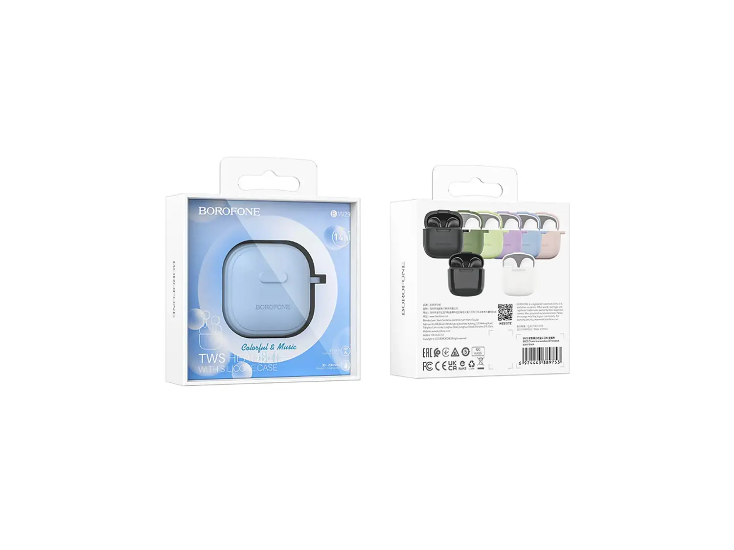 Audífono Bluetooth Borofone BW29, Color Azul 2
