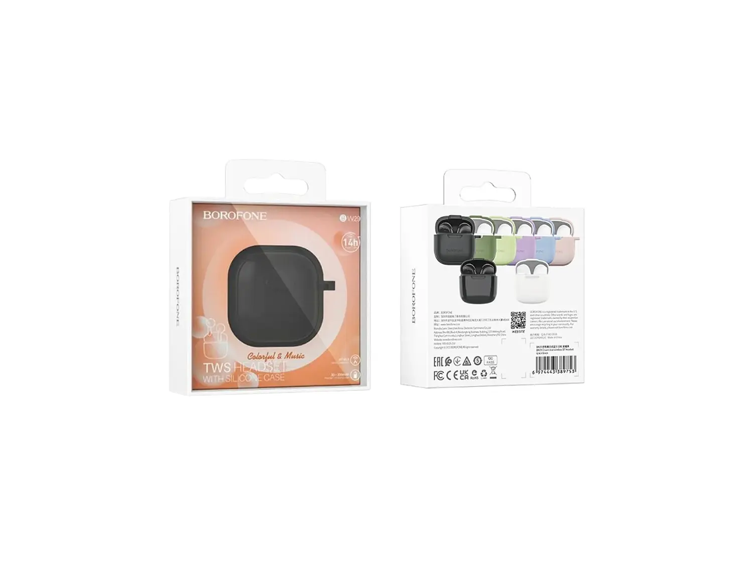Audífono Bluetooth Borofone BW29, Color Negro 2
