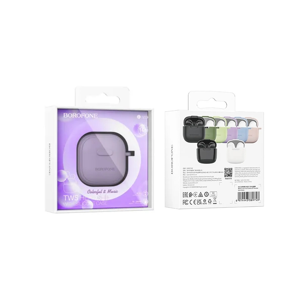 Audífono Bluetooth Borofone BW29, Color Morado 2