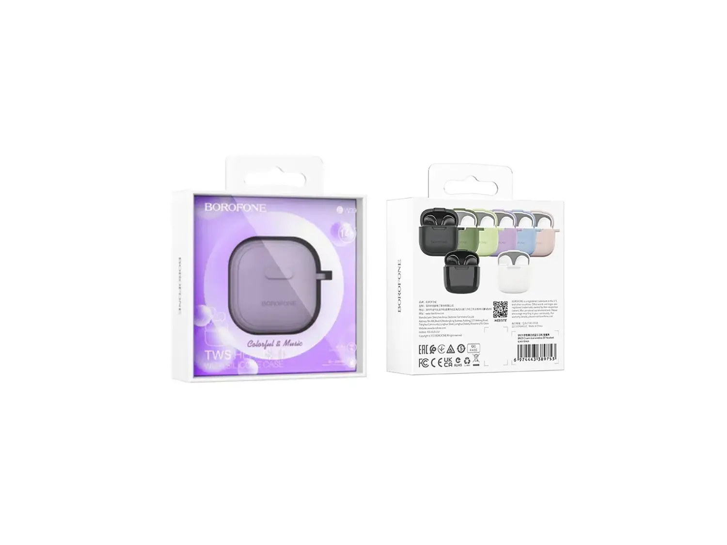 Audífono Bluetooth Borofone BW29, Color Morado 2