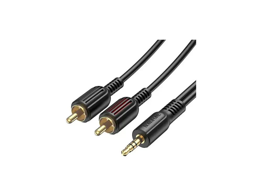 Cable Borofone BL11 Auxiliar 3.5 a RCA, 1.5 mt 2