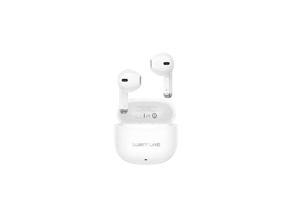 Audífono Borofone BW88 Deep Rhyme, Color Blanco, Bluetooth 3