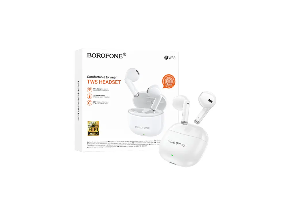 Audífono Borofone BW88 Deep Rhyme, Color Blanco, Bluetooth 1