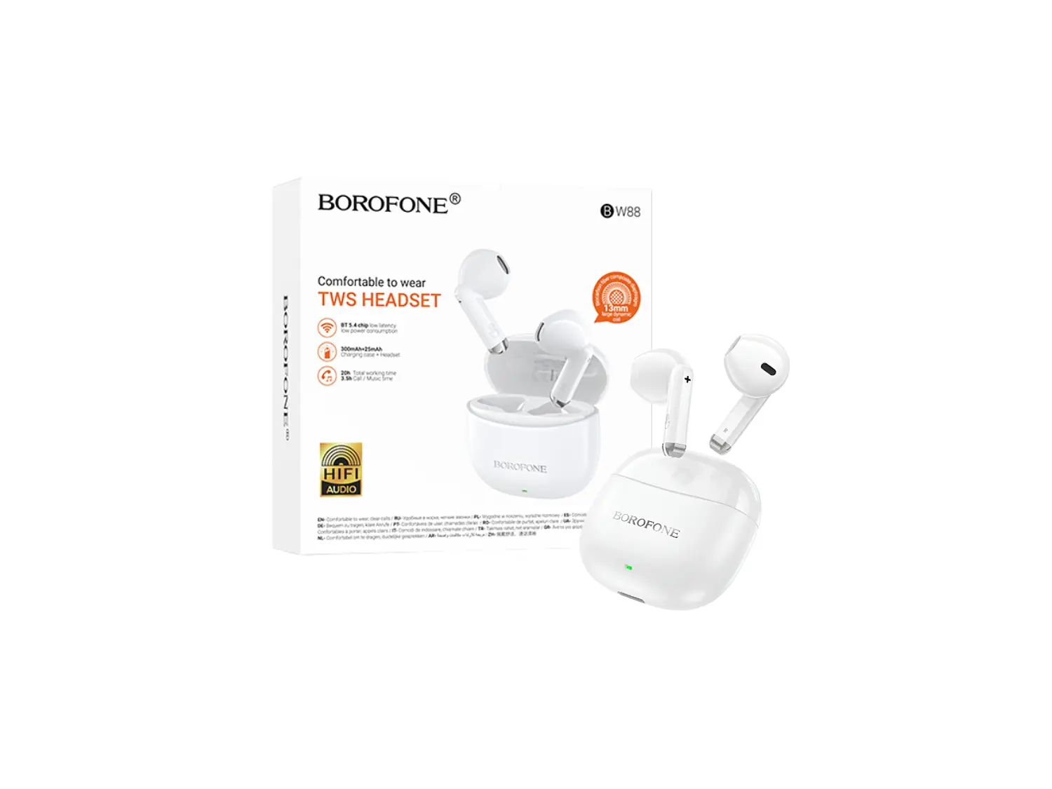 Audífono Borofone BW88 Deep Rhyme, Color Blanco, Bluetooth 1