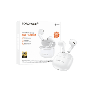 Audífono Borofone BW88 Deep Rhyme, Color Blanco, Bluetooth