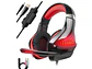 Audífono Gamer Beexcellent GM-5, Color Negro, Luz Roja - Miniatura 2