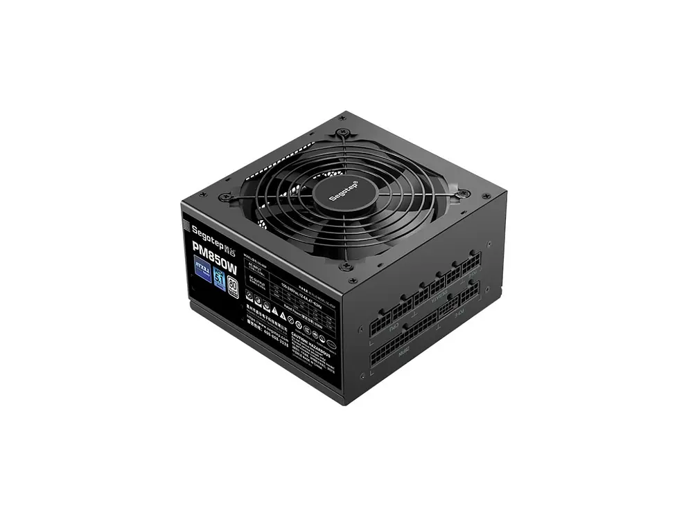 Fuente de Poder Segotep PM850W 80 Plus Platinum, Color Negro 4